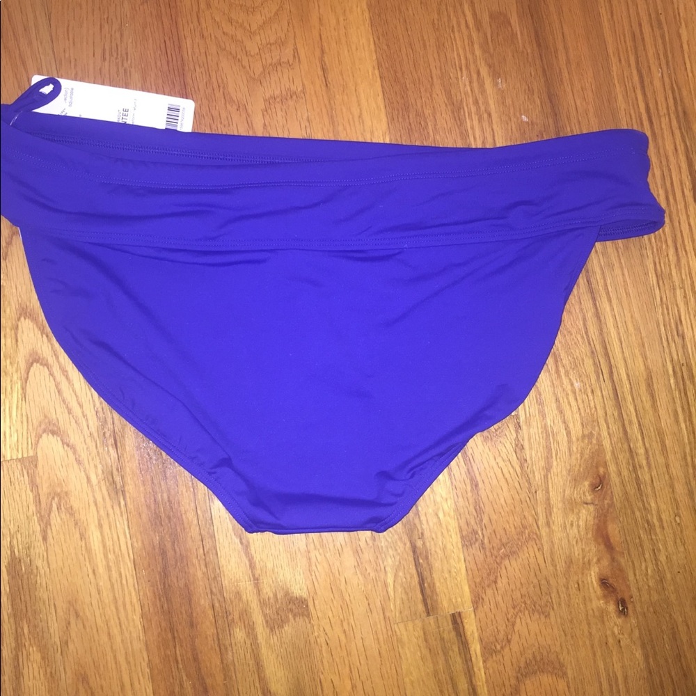Athleta Side Tie Bikini Bottom - L Sapphire Blue or Black NWT - Picture 2 of 10
